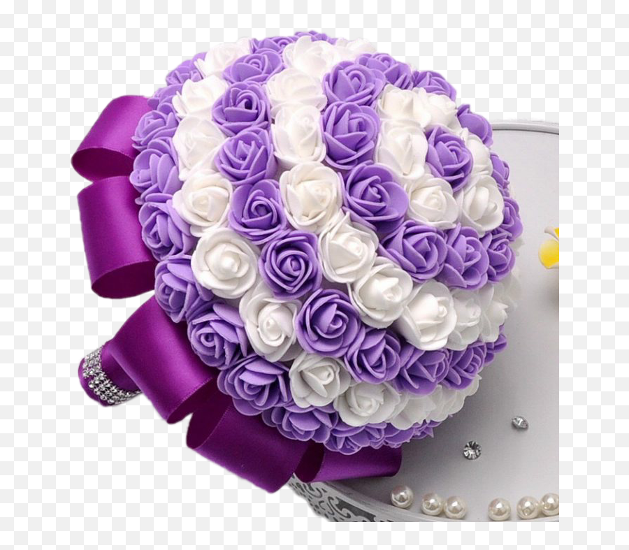 Boquet Flowers Flower Purple Rose - Garden Roses Emoji,Boquet Emoji