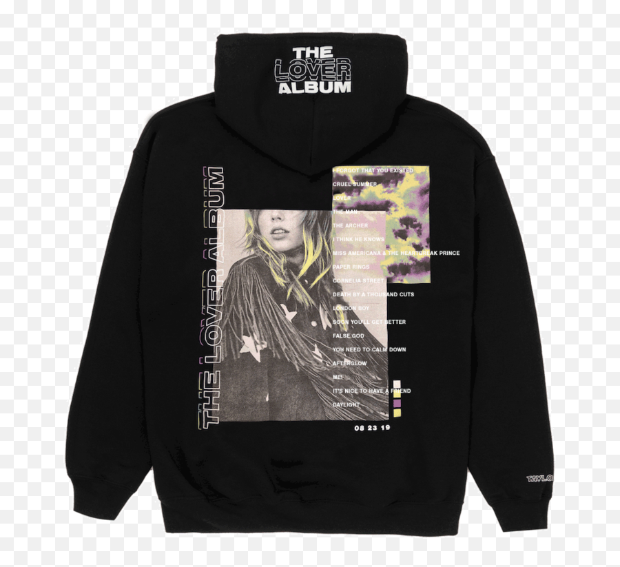 Taylor Swift Merchandise - Taylor Swift Lover Merch Black Emoji,Sweatshirt Lyrics With Emojis