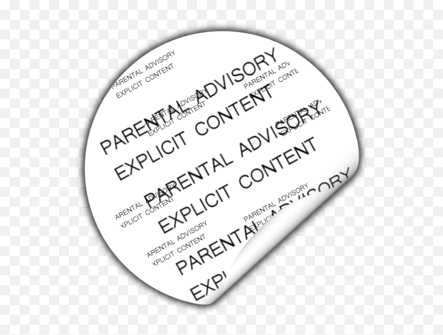 Parental Advisory Sticker - Parental Advisory Stickers Psd Emoji,Parental Advisory Emoji