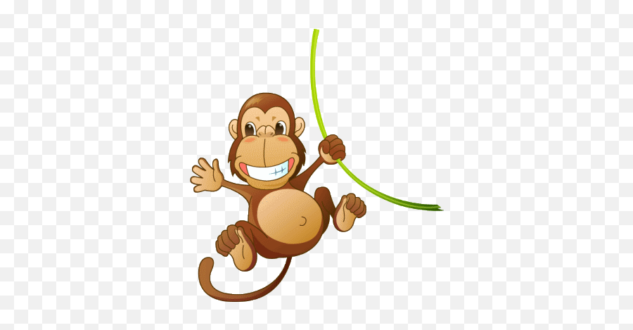Jungle Monkey Clipart Kid 2 - Clipartix Cartoon Clipart Zoo Animals Emoji,Monkey Emoji Gif