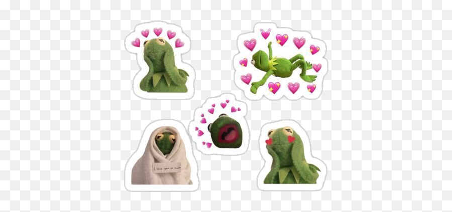 Kermit Frog Overlay Png Meme Sticker - Kermit The Frog Meme Stickers Emoji,Kermit Emoji