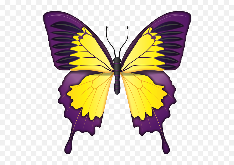 Purple Butterfly Emoji Wallpaper - Yellow And Purple Butterfly,Glow Emoji