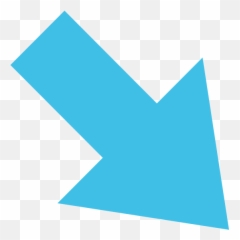Emoji U2198 - Transparent Arrow Emoji,Blue B Emoji