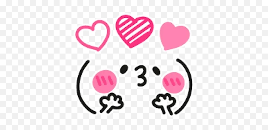 Kawaii Emoji Whatsapp Stickers - Stickers Cloud Girly,Cute Anime Emoji
