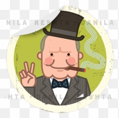 Winston Sticker Pack In - Gentleman Emoji,Emotions Of Winston Churchill