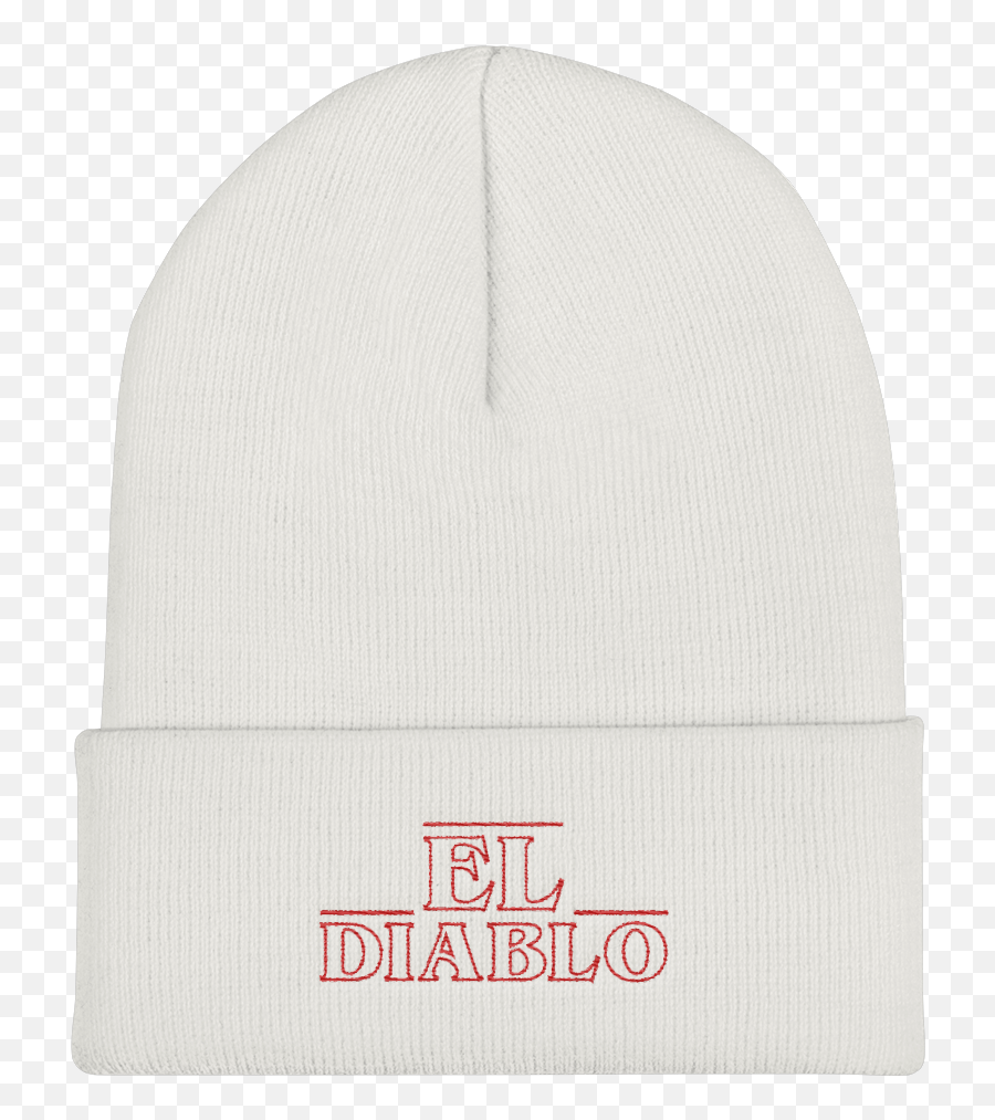 El Diablo Cuffed Beanie - Toque Emoji,Emoji Del.diablo