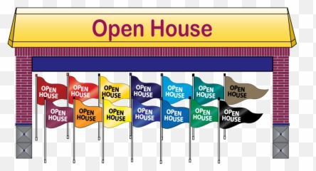 Open House Pennant Flags - Horizontal Emoji,Emojis For Eal Estate