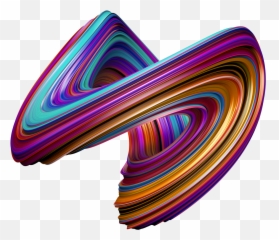 Swirling 3d Shapes - 3d Shapes Png Transparent Emoji,Artworks Evoking Emotion