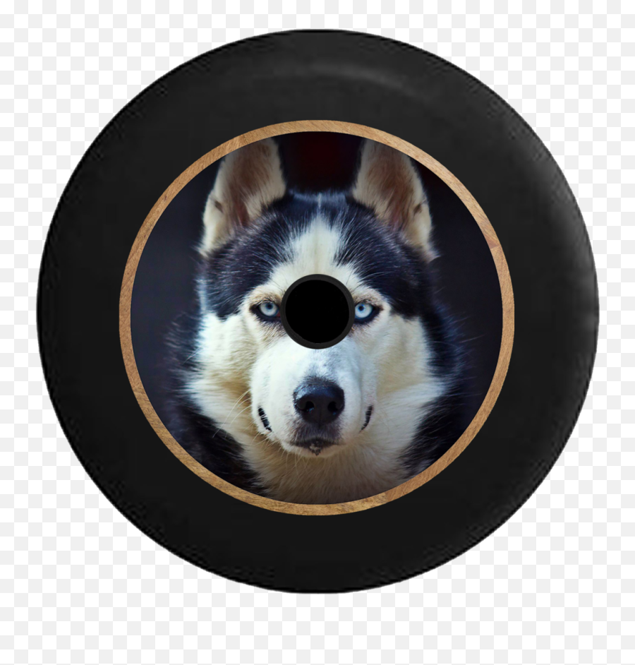 Jl Hole Animal Tire Covers - Siberian Husky High Resolution Emoji,Husky/border Collie Emoji