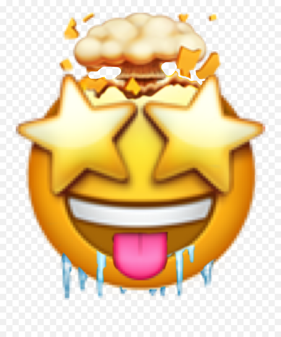 Stars Mindblown Explosion Sticker - Mind Blown Emoji Edit,Freezing Emoji