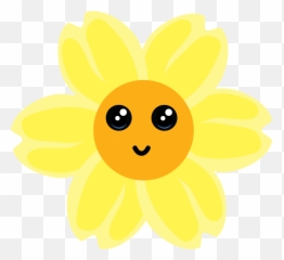 Kawaii Flower Illustration - Happy Emoji,Manicure Emoticon