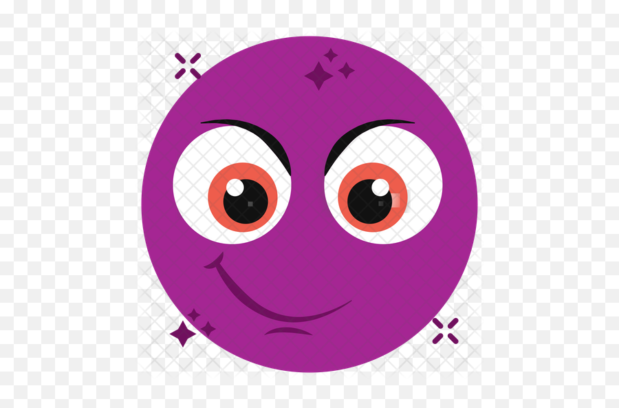 Dissatisfied Emoji Emoji Icon - Happy,Purple Face Emoji