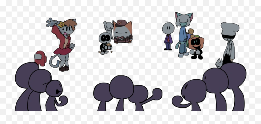 Who Are The Characters In The Kapi Mod Bg They Seem Very - Kapi Fangirl Emoji,Battleblock Theatre Cat Emoticon