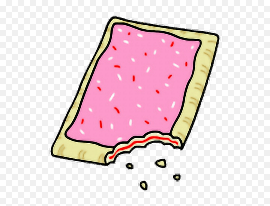 Poptart Cute Strawberry Sticker - Cartoon Pop Tart Png Emoji,Poptart Emoji