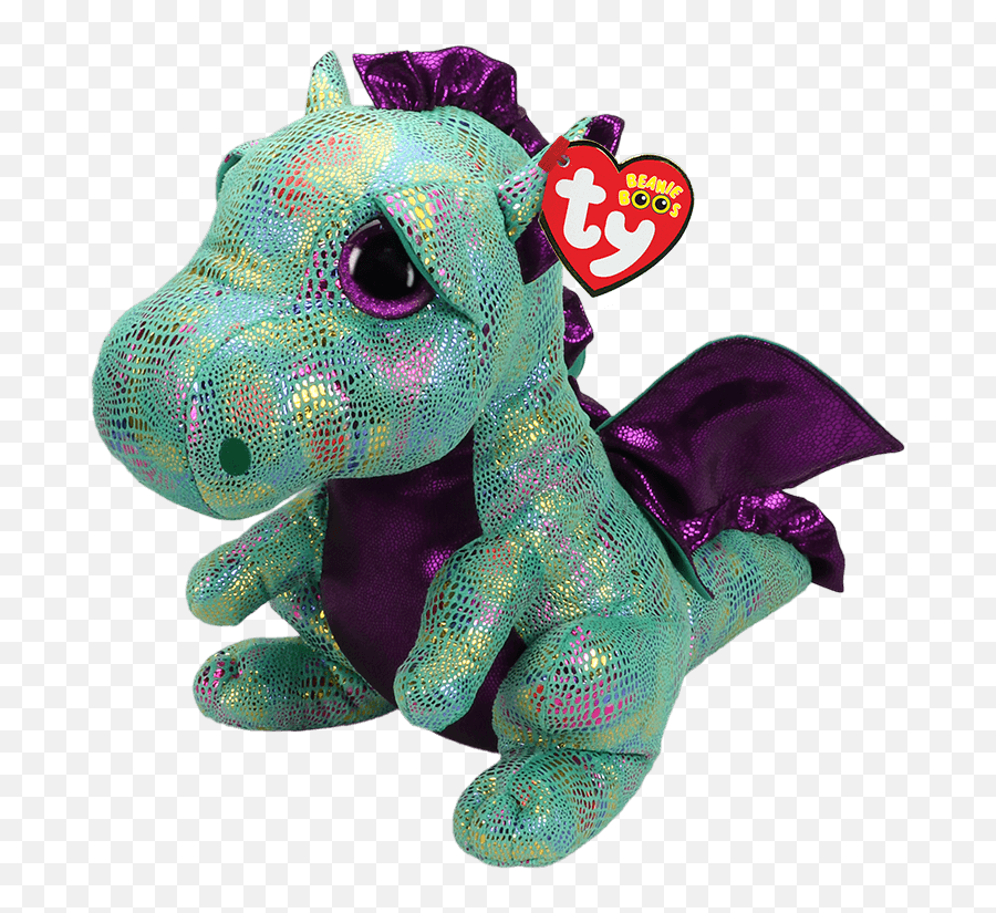 Cute Stuffed Animals Ty Beanie Boos - Beanie Baby Dragon Green Emoji,Boos With Emojis