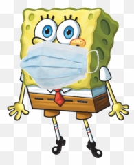 Cartoon Characters Wearing Masks - Spongebob Squarepants Emoji,Deviantart Face Covering Emoticon