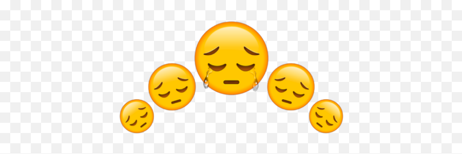 Sad Crown Corona Emoji Lagrima Sticker - Happy,Lagrima Emoticon Facebook