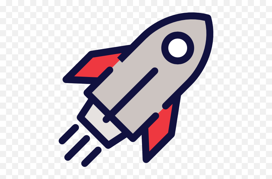 Rocketship Clipart Launched Rocketship - Icon Emoji,Rocketship Emoji