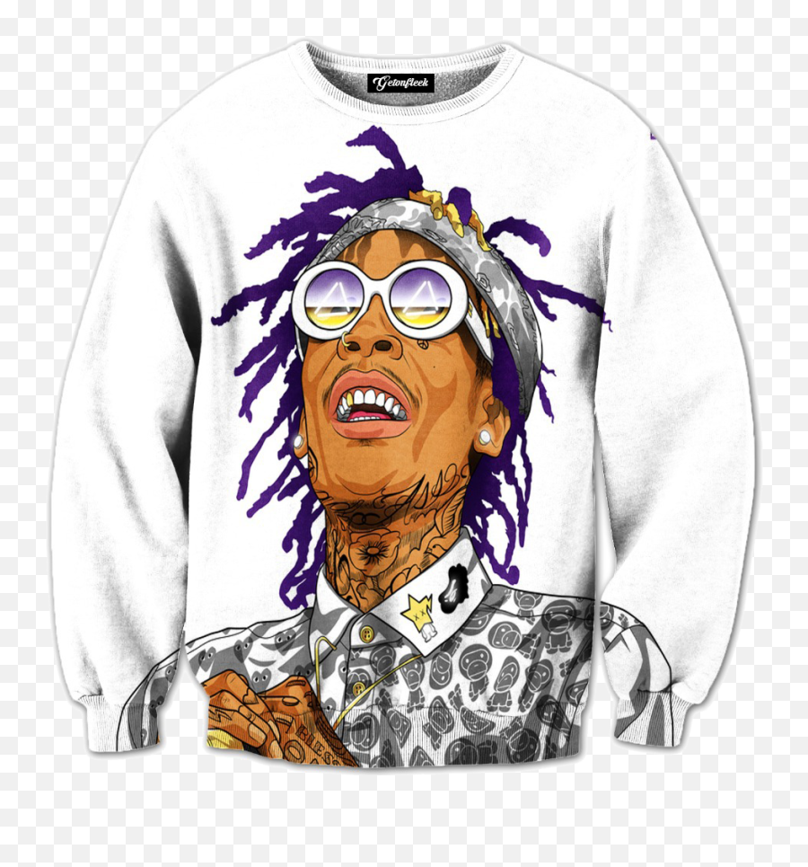 Sweatshirts Hoodie - Long Sleeve Emoji,Wiz Khalifa Emoji