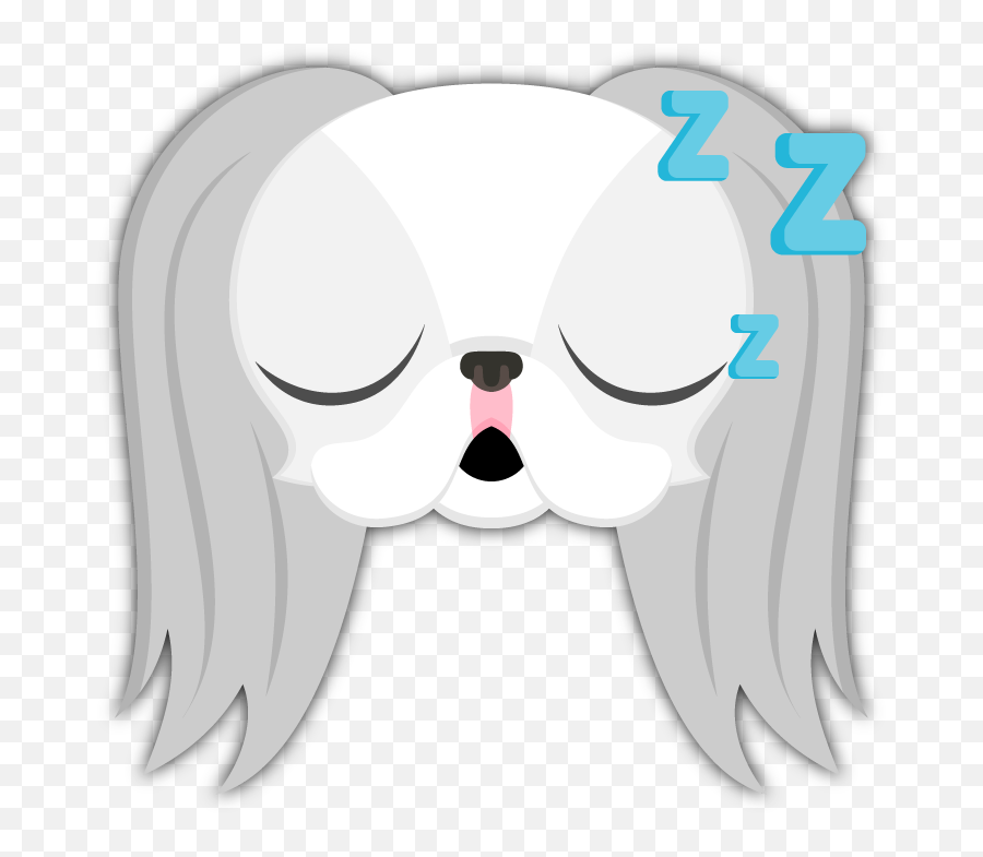Japanese Chin Emoji Stickers Are You A Japanese Chin Puppy,Tired Emoji Japaese