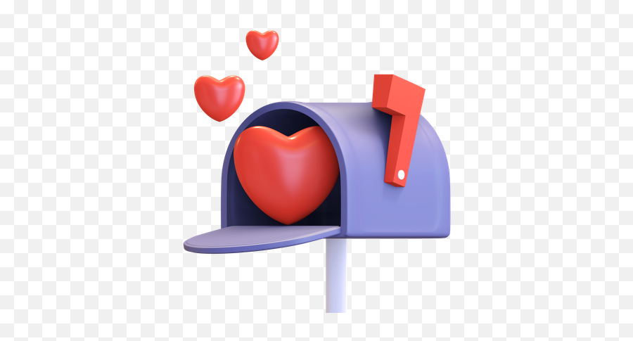 Mailbox 3d Illustrations Designs Images Vectors Hd Graphics Emoji,Red Mailbox Emoji