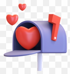 Mailbox 3d Illustrations Designs Images Vectors Hd Graphics Emoji,Red Mailbox Emoji