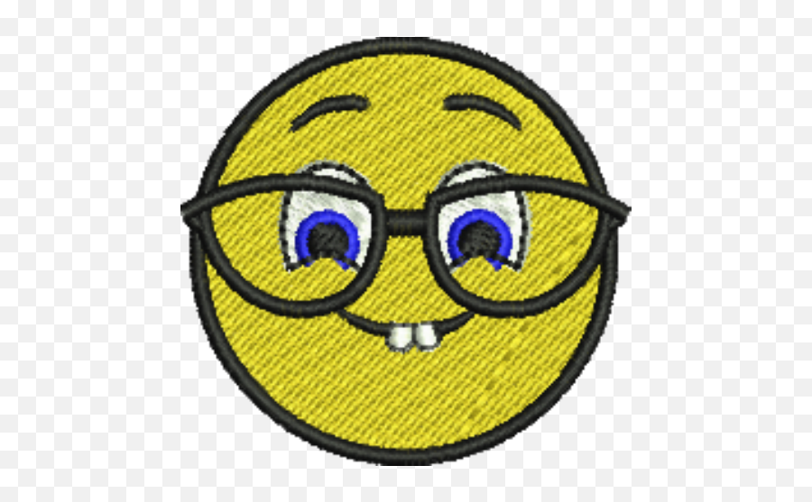 Glasses Iron - Happy Emoji,Emoji Iron On