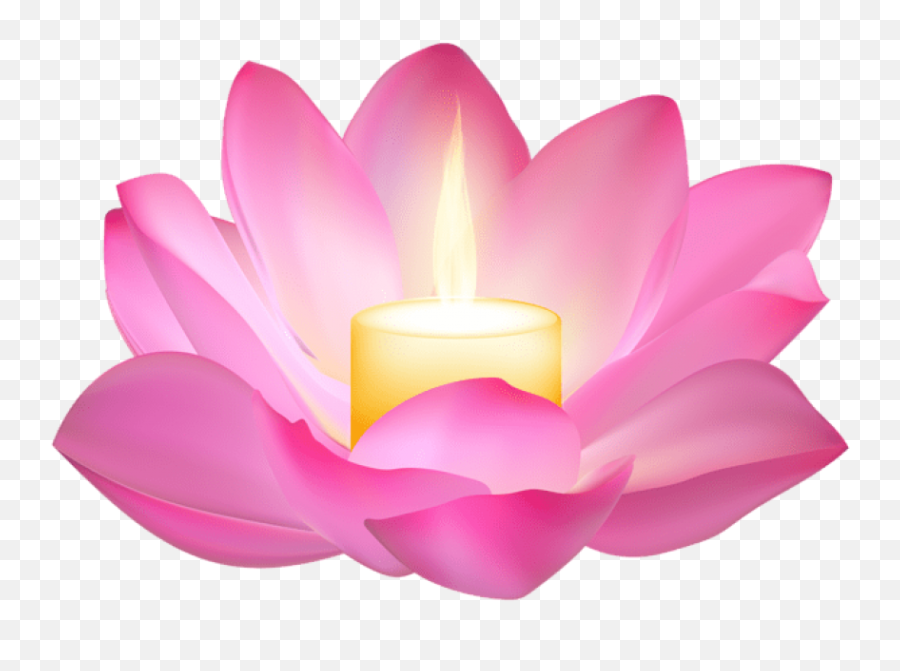 Free Png Download Lotus Candle Clipart Png Photo Png - Pink Emoji,Diya Emoji