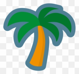 Palm Tree Summer Clipart Free Svg File - Fresh Emoji,Palm Tree Drink Emoji