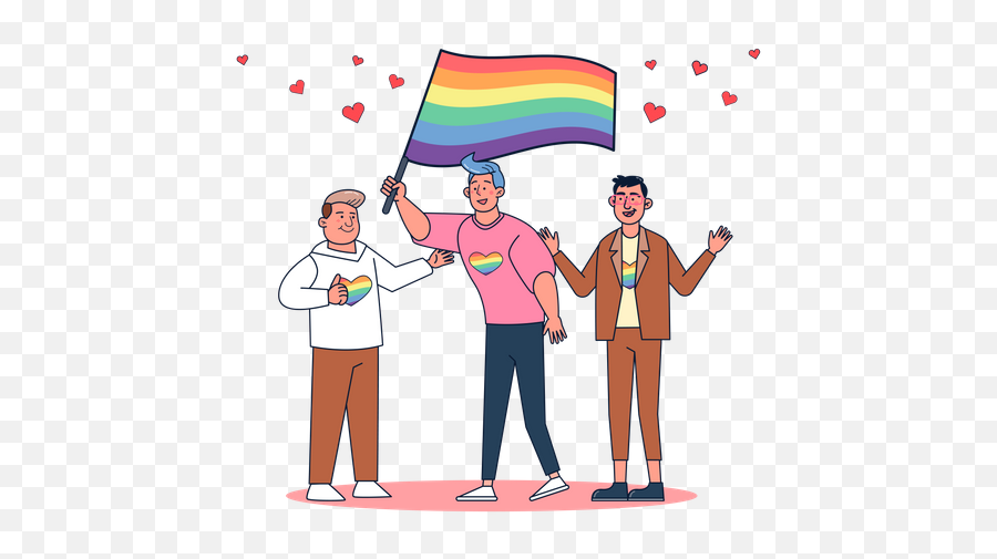 Lgbt Flag Icon - Download In Line Style Emoji,Gay Flag Emoji Apple