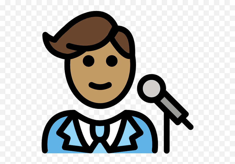 Man Singer Emoji Clipart Free Download Transparent Png,Emoji For Listen