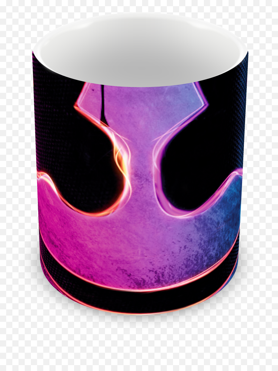 Caneca Dj Marshmello De Plástico Personalizada - Cylinder Emoji,Marshmello Emoticon