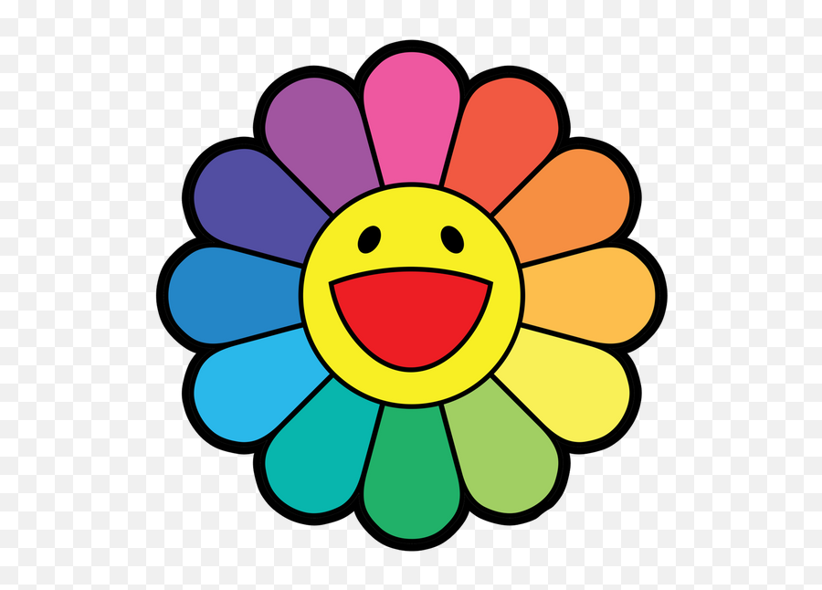 Murakami Flower - Murakami Flower Emoji,Flower Emoji Pillow