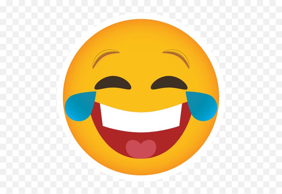 Phone Emoji Sticker Laughing Out Loud - Happy,Loud Emoji