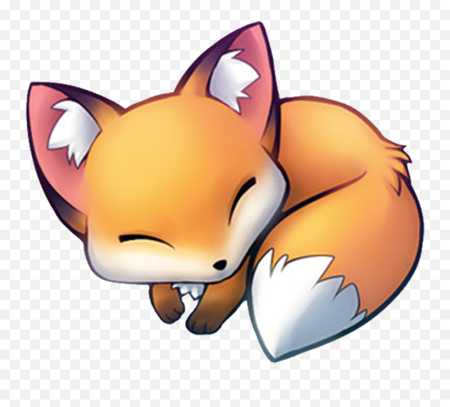 Discord Emoji Contest - Off Topic Old Timers Guild Cute Sleeping Fox Cartoon,Emoji For Discord