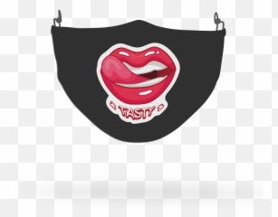 Sexy Lips Tasty Face Covering Print 8 - Language Emoji,Sexy Emoji Faces