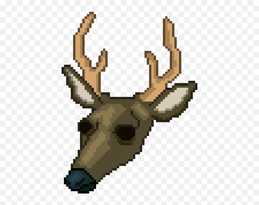 Deer Mask Sprite I Made For A Campaign - Reindeer Emoji,Buck Deer Emoji