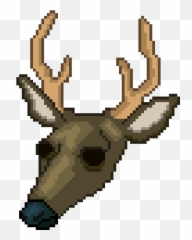 Deer Mask Sprite I Made For A Campaign - Reindeer Emoji,Buck Deer Emoji
