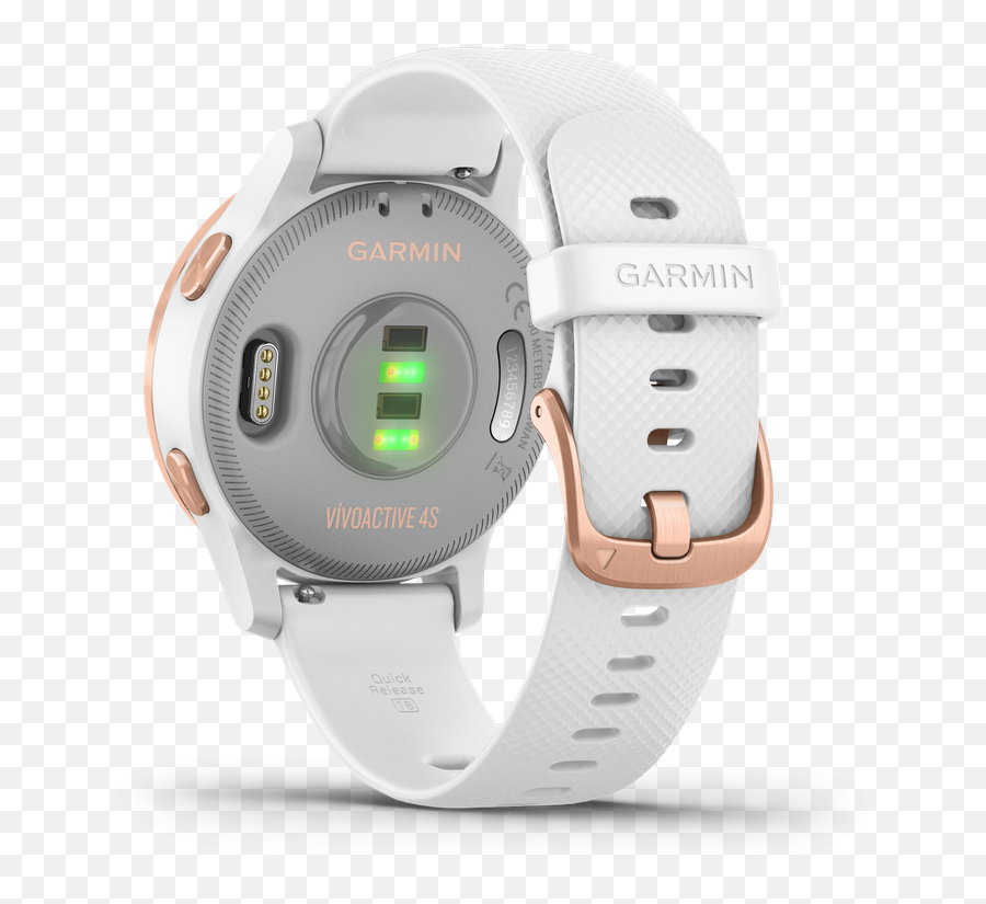 Garmin Vivoactive 4s - Garmin Vivoactive 4 Rose Emoji,Emotion Gray Silicone Smartwatch