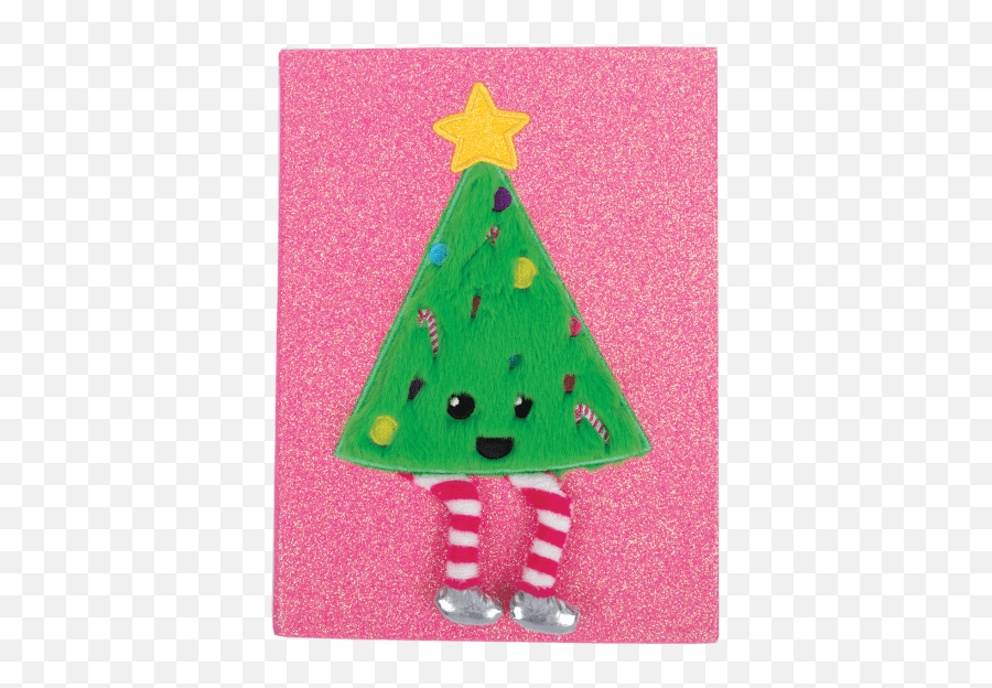 Christmas Tree Furry Journal - Christmas Day Emoji,Christmas Emoji Pillows