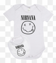 Baby Romper Suit One Piece Plus A Baby Bib Rock Legends Nirvana New Cotton Ebay - Nirvana Emoji,6-9 Emoticon