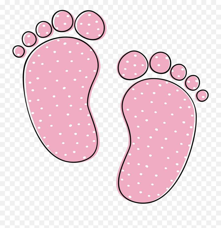 Baby Feet Clipart - Pink Baby Feet Clipart Emoji,Baby Girl Emoji Transparent Background