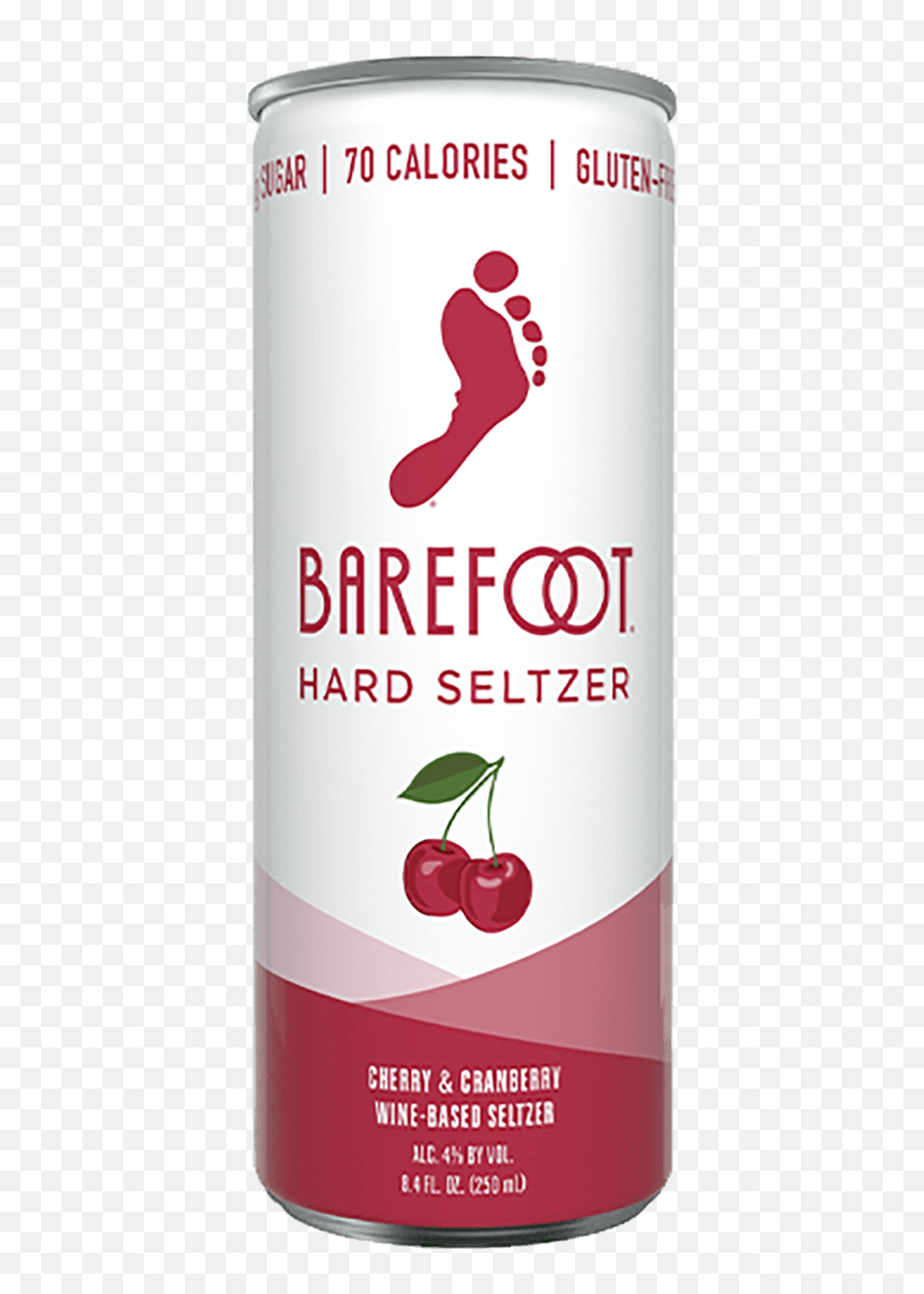 Barefoot Cherry U0026 Cranberry Hard Seltzer - 250ml Barefoot Refresh Emoji,Cherry Facebook Emoticon