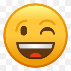 Free Winking Face Emoji Icon Of Flat - Happy,How To Get Emojis On Facetime