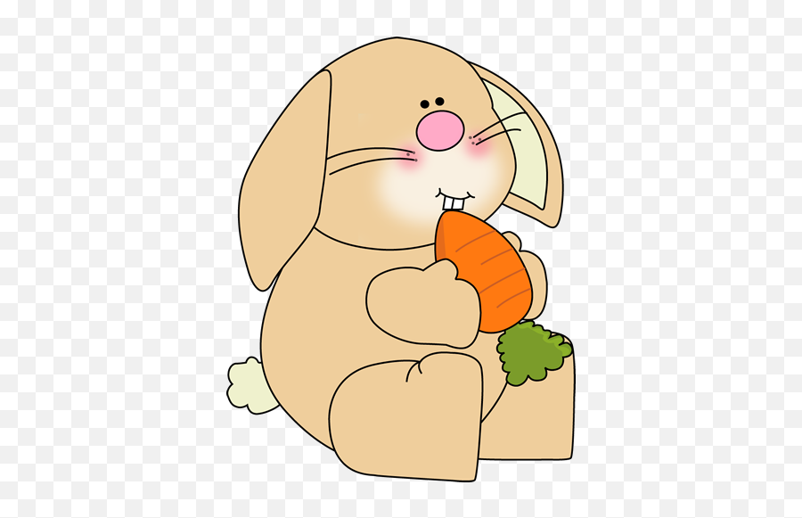 Bunny Clipart - Clipartioncom Cute Bunny With Carrot Clipart Emoji,Baby Bunny Emoticon Facebook
