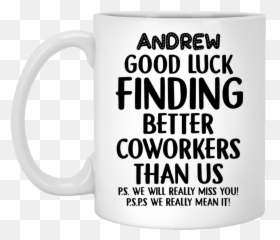 Top 3 Andrew Coworkers Leaving Gifts - Mug Emoji,Anderew Luck Emojis