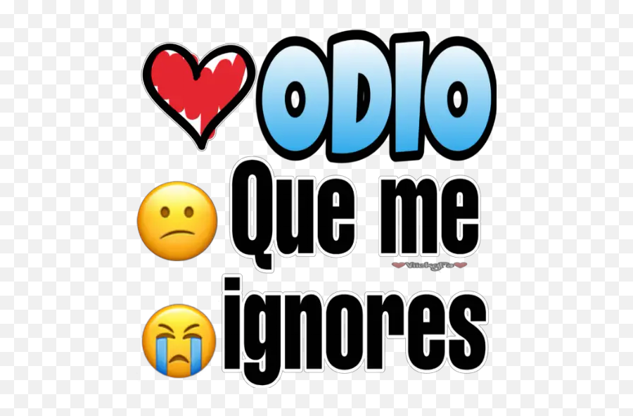 Sticker Maker - 30 Cosas Que Odio De Ti Stickrt No Me Ignores Emoji,Que Significan Los Emoticons De What App?