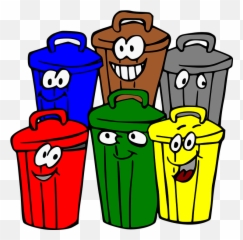 Trash Bins Smiley Face - Botes De Basura Con Cara Emoji,Trashcan Emojis