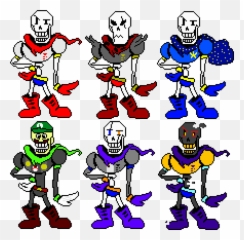 Undertale Papyrus Pixel Art Grid - Undertale Pixel Art Grid Emoji,Papyrus Emoji