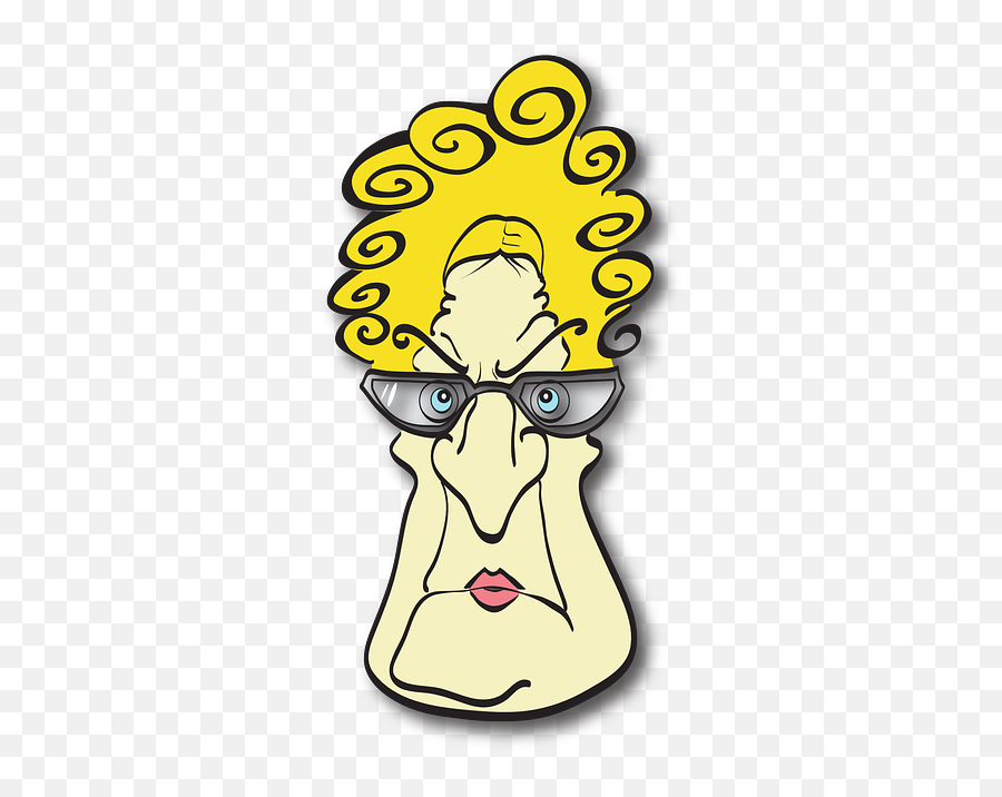 Perhapslucidity Inside The Mind Of Jennifer Fales - Cartoon Lady With Glasses Funny Emoji,Mischievous Devil Emoticon
